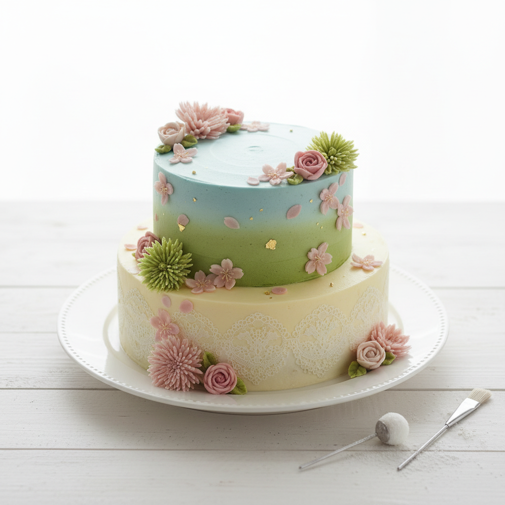 おしゃれで上品な手作りケーキ