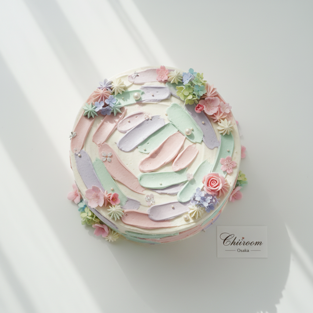 Chiiroomの上品に飾られたケーキ